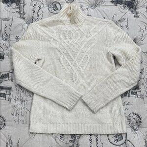 Madewell Cream Turtleneck Sweater